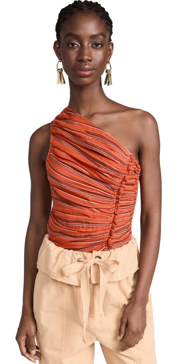 Ulla Johnson Isla Striped Top Porto