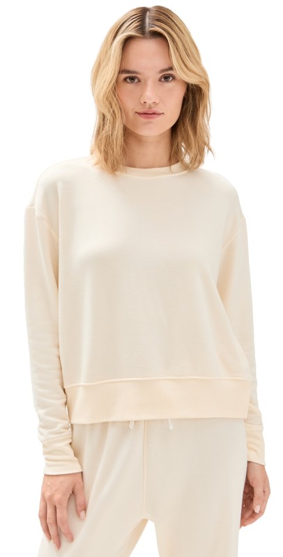Splits59 Sonja Fleece Sweatshirt Creme