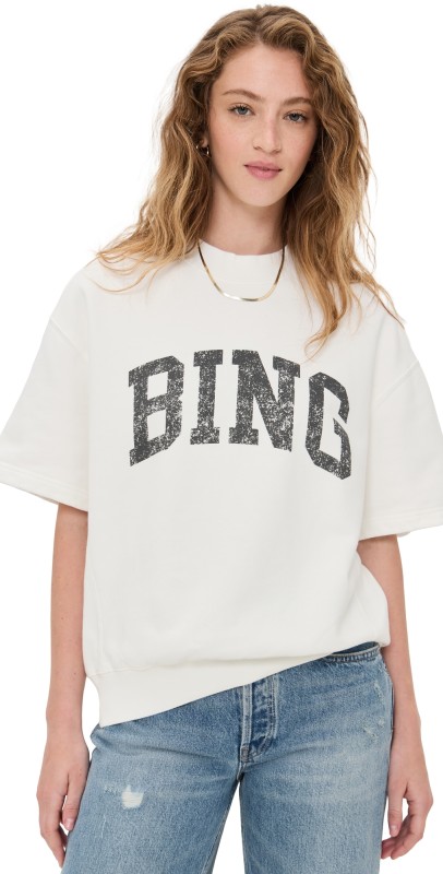 ANINE BING Jay Sweatshirt Bing Off White