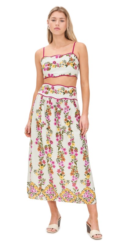 Saylor Tashi Floral Skirt Set Multi