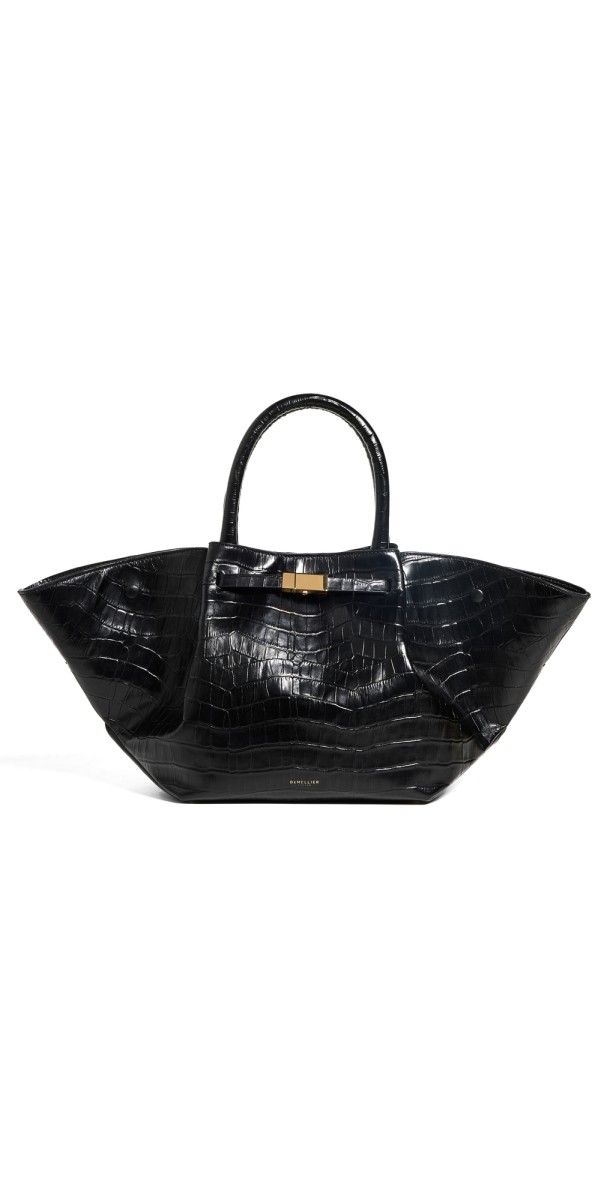 DeMellier Midi New York Bag Black Croc
