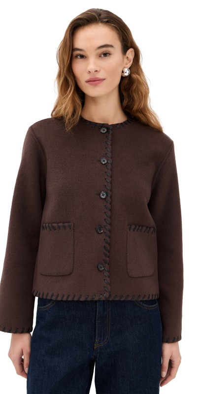 RAILS Melanie Jacket Dark Brown