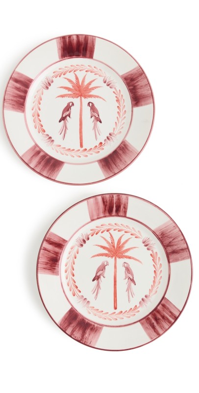 Johanna Ortiz Macao Dinner Plate Uncu Red