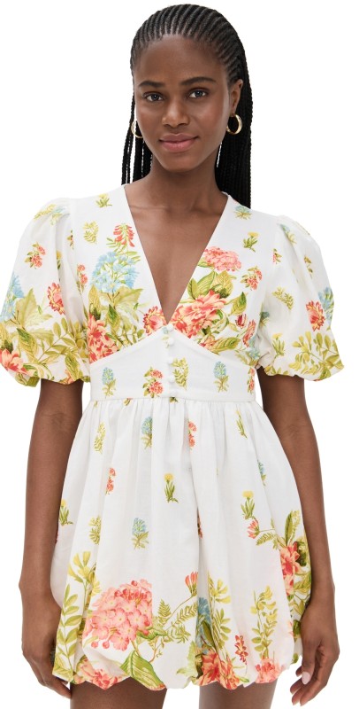 Hemant and Nandita Balloon Hem Mini Dress Multi