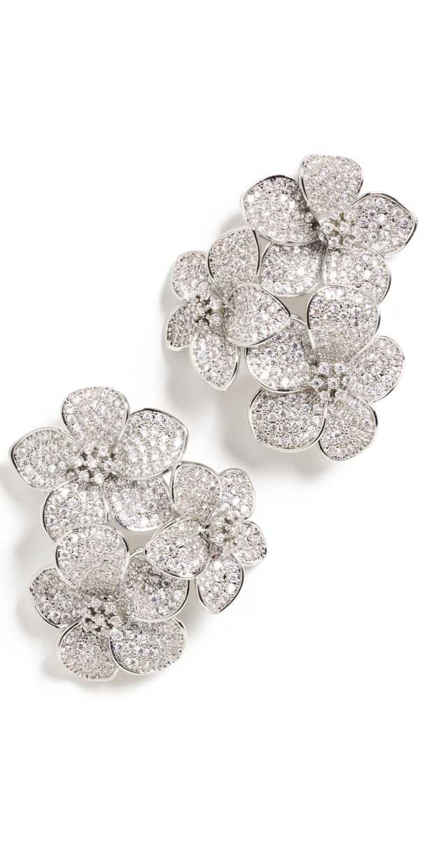 SHASHI Parker Stud Earrings Silver