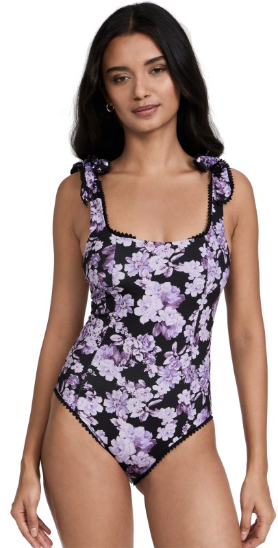 Beach Riot Sydney One Piece Swimsuit Spring Fairy Floral