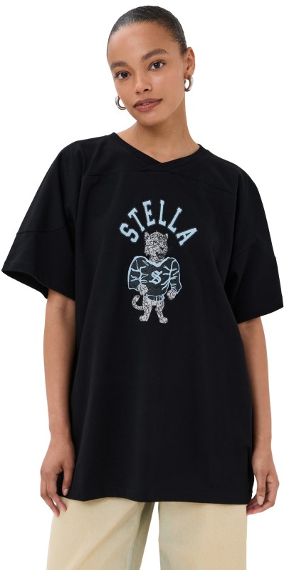 Stella McCartney Leopard Mascot T Shirt Black