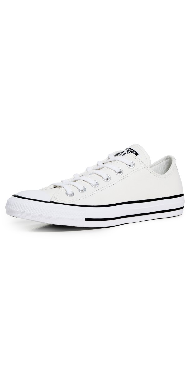 Converse Chuck Taylor All Star Leather Unisex Sneakers Vintage White/White/Black