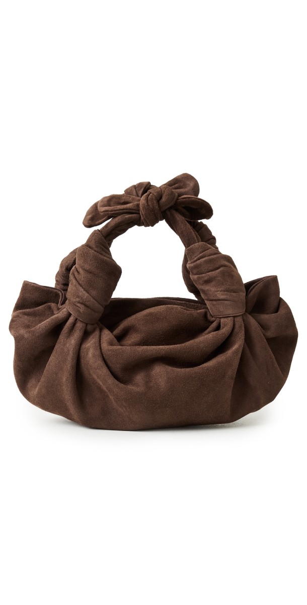 NLA Collection Knot Bag Chocolate Brown Sued