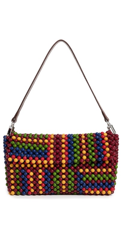 STAUD Timmy Convertible Shoulder Bag Jungle Strip