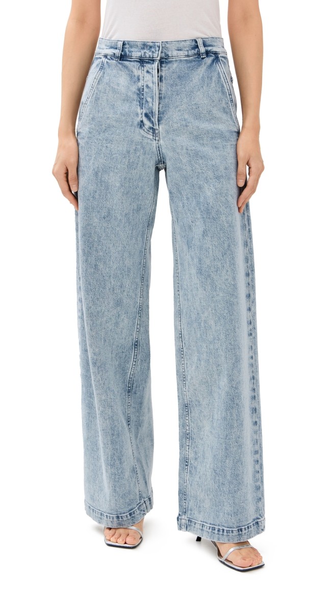 Another Tomorrow Carpenter Denim Pants Light Blue Wash