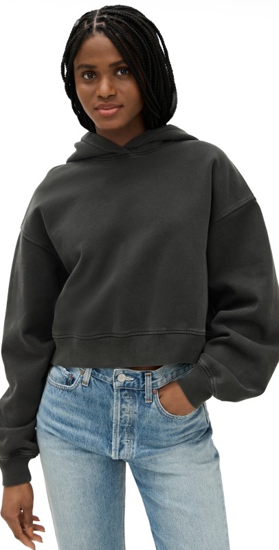 AGOLDE Mari Cropped Hoodie Marker