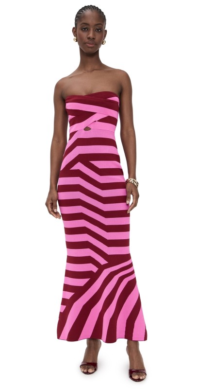 The Wolf Gang Aude Maxi Dress Berry