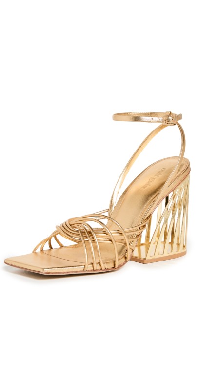 Cult Gaia Inka Mini Sandals Gold