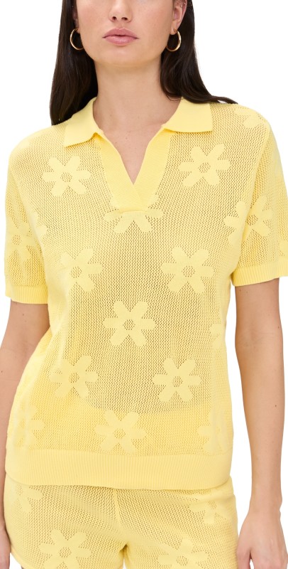 Beach Riot Liliana Top Butter Blossom