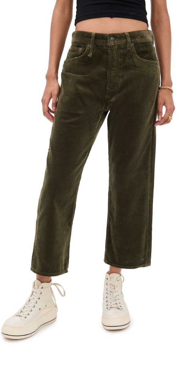 R13 X-BF Corduroy Jeans Heavy Olive Cord