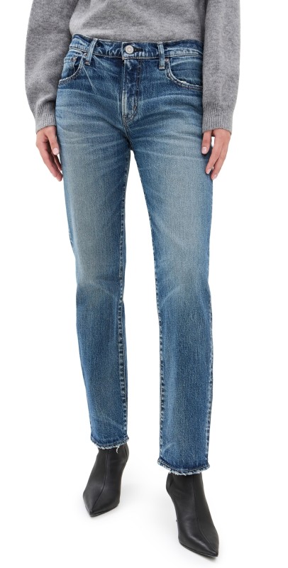 MOUSSY VINTAGE MV Florahome Slim Straight Jeans Blue