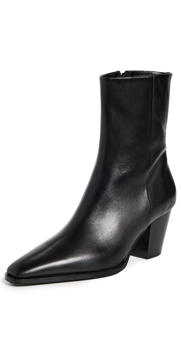AEYDE Hedvig Calf Leather Black Boots Black
