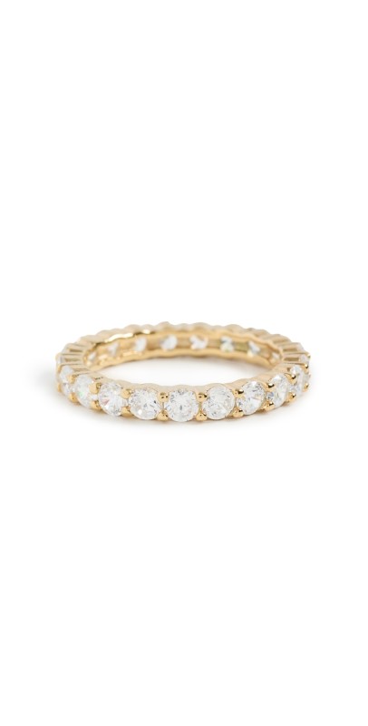SHASHI Eternity Band Ring Gold