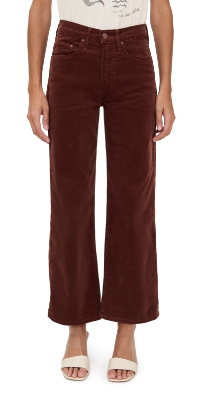 MOTHER The Mid Rise Maven Corduroy Ankle Jeans Hopscotch/Aztec