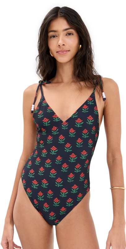 RHODE Estelle One Piece Ink Rose Block Mini