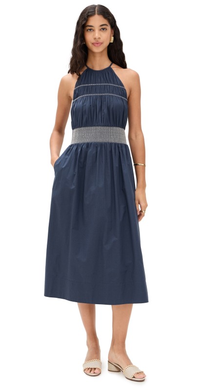 Ramy Brook Melanie Dress Spring Navy