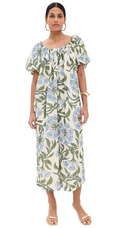 RHODE Fernanda Dress Blue Trumpet Vine Grande
