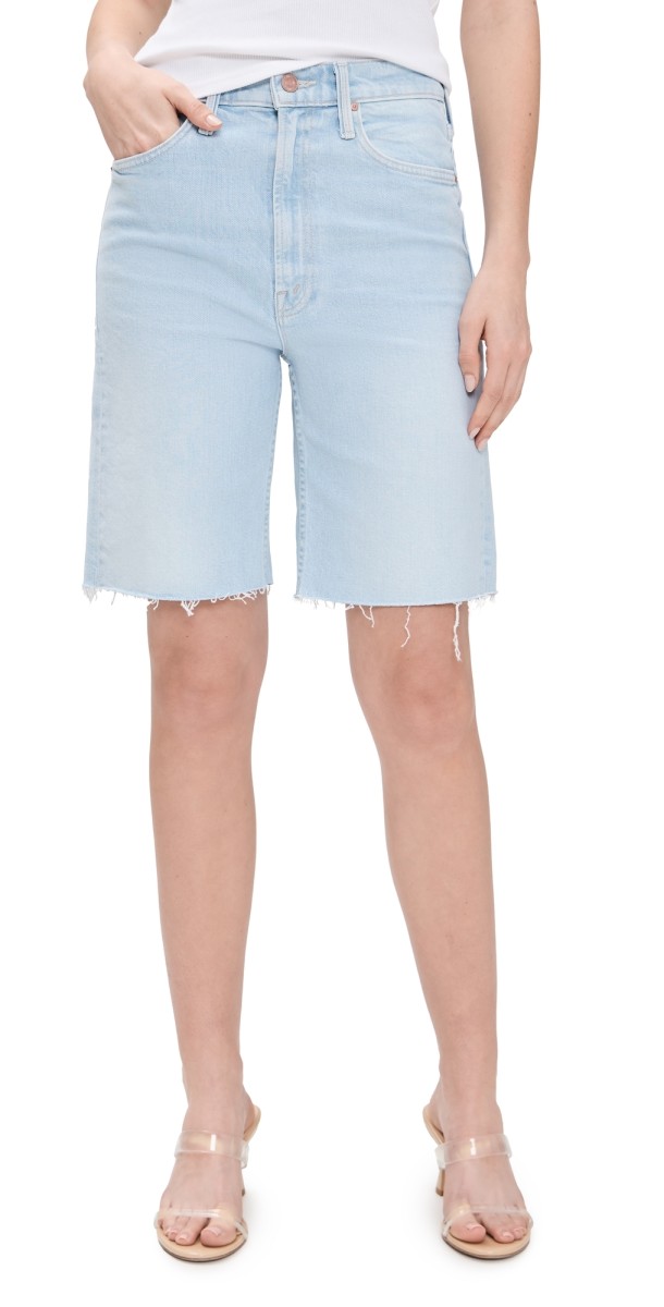 MOTHER Rider Bermuda Fray Shorts Cowabunga