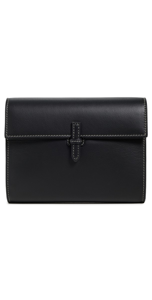 Hunting Season Small Soft Clutch in Nappa Black