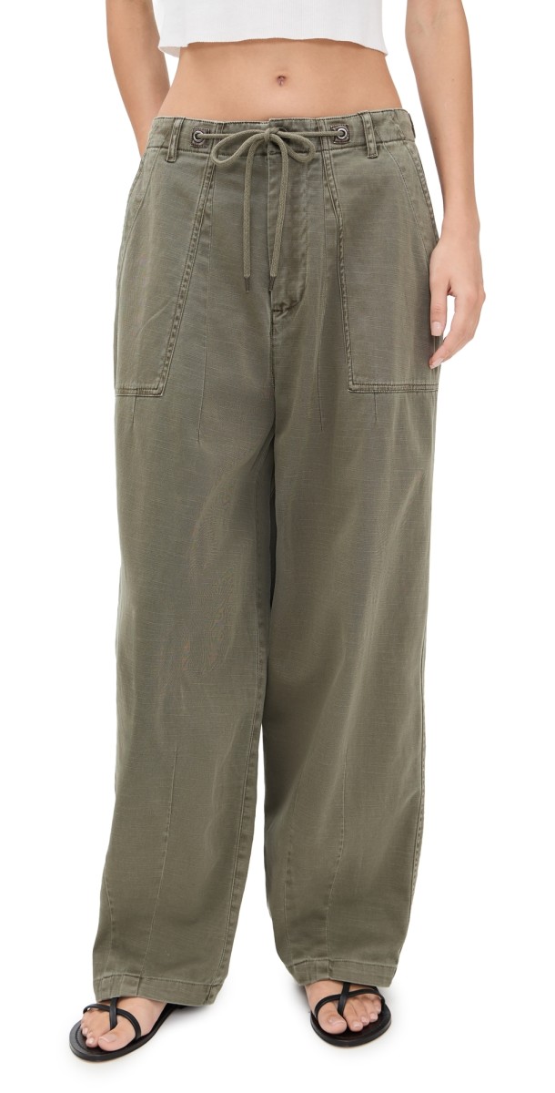 James Perse Oversized Military Pants Birch Pigment