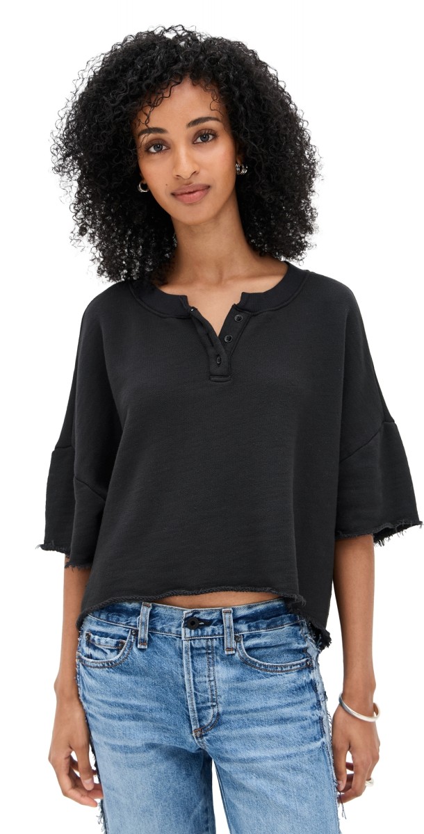 ASKK NY Great Jones Short Sleeve Tee Stone Black