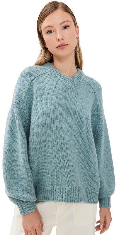 STAUD Wilson Sweater Heather Grey