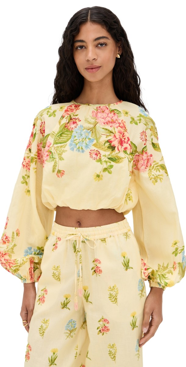 Hemant and Nandita Bubble Hem Top Multi
