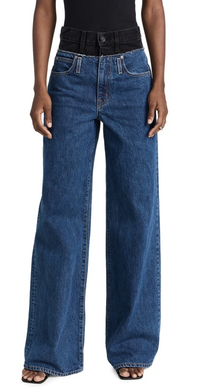 SLVRLAKE Re-Worked Eva Double Waistband Jeans Forbidden Valley