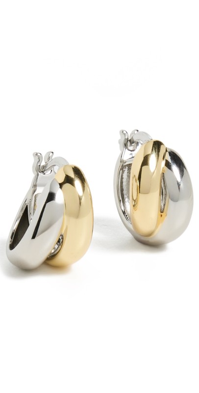 SHASHI Ross Hoops Gold/Silver