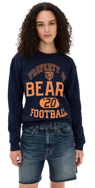 Junk Food Bears Property Crew Fleece Navy