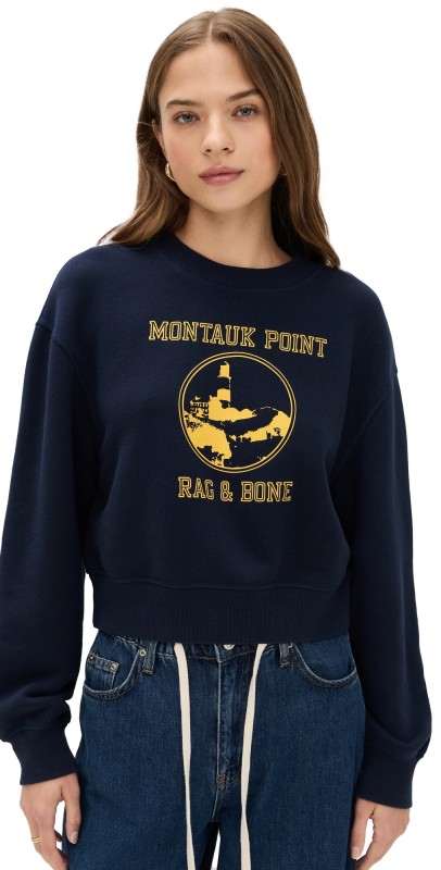 rag & bone Montauk Sweatshirt Navy