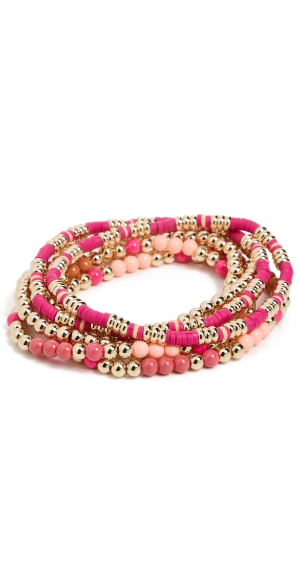 Roxanne Assoulin The Love Bunch Bracelet Set Pink