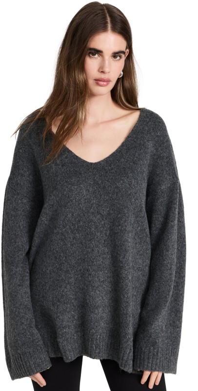 Z Supply Modern Sweater Charcoal Heather