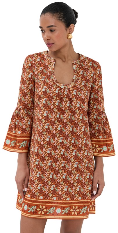 Figue Cortney Dress Bohemian Floral Burnt Sienna