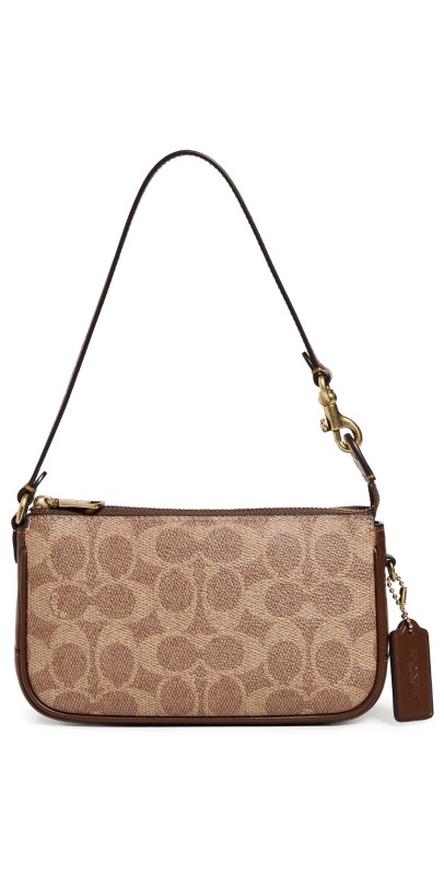Coach Coated Canvas Signature Plaza Bag 18 B4/Tan Brow