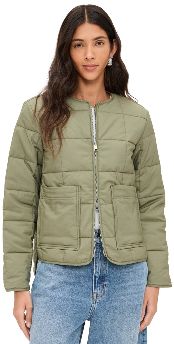 ALIGNE Tamsin Quilted Jacket Khaki