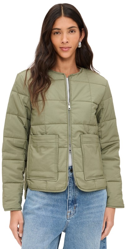 ALIGNE Tamsin Quilted Jacket Khaki