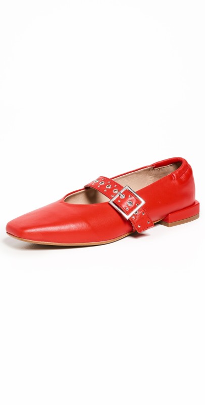 Intentionally Blank Forum Ballet Flats Cherry