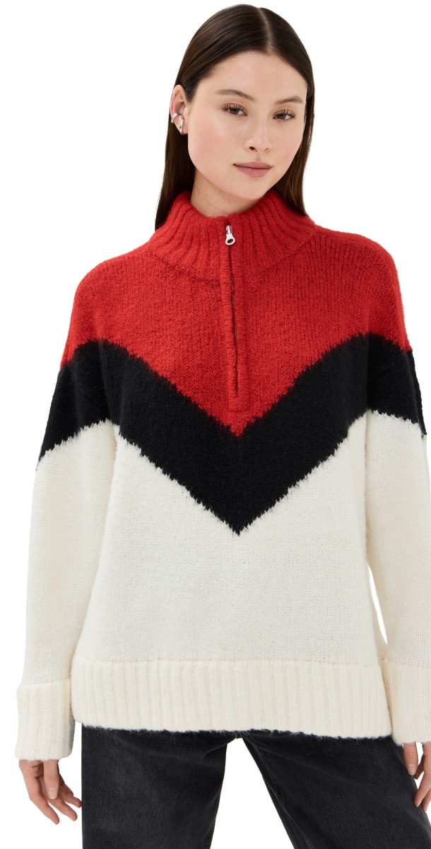 Pistola Denim Maribel Pullover Multi Chevron