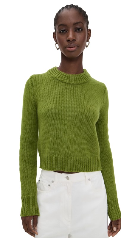 La Ligne Solid Mini Marin Sweater Peridot