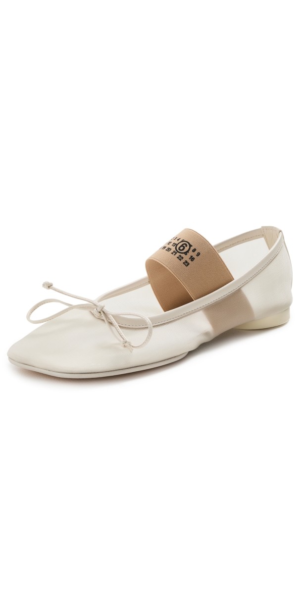 MM6 Maison Margiela Ballet Shoes Bleached Sand