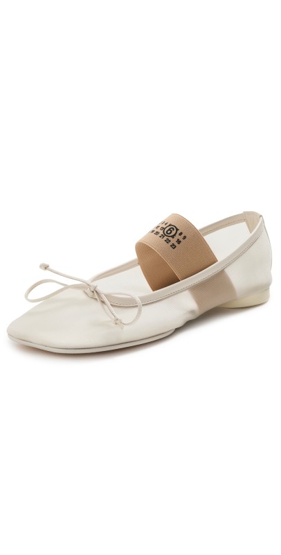 MM6 Maison Margiela Ballet Shoes Bleached Sand