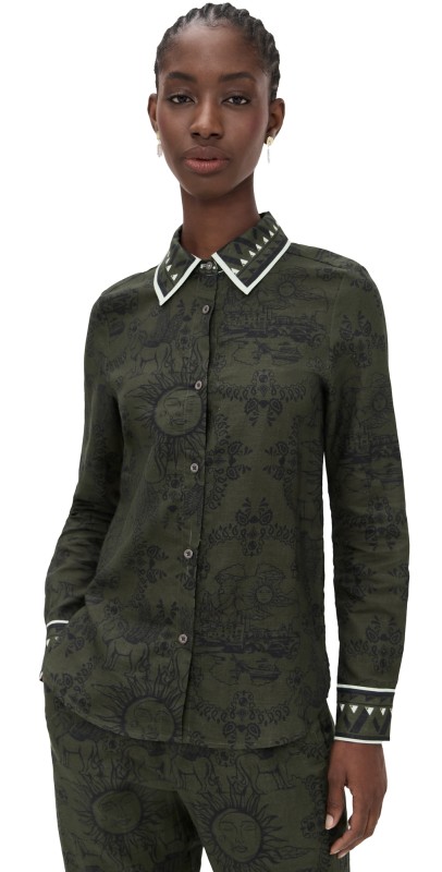 Las Sureñas Italian Coast Shirt Green