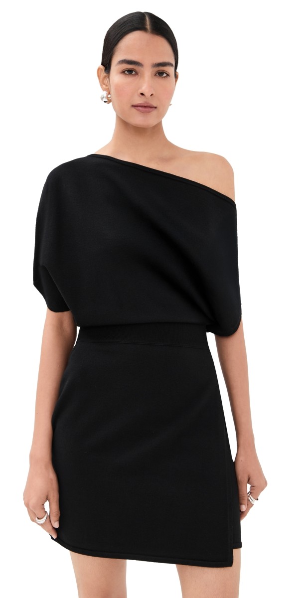 SIMKHAI Shania Mini Dress Black